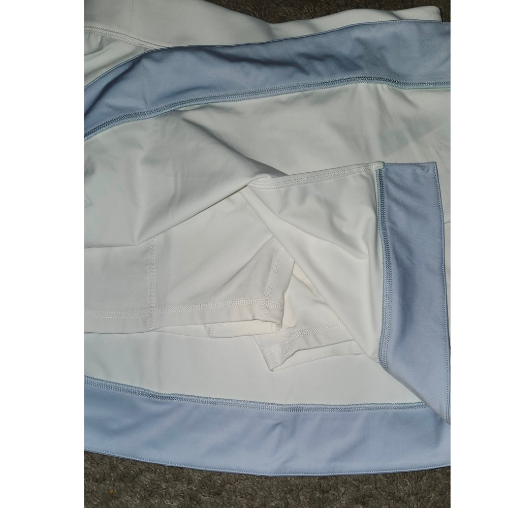 RLX Ralph Lauren Womens White Blue Golf Skort Built-in Shorts Size S NEW - Picture 3 of 4